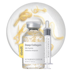 SUNGBOON EDITOR frasco frontal con ampoule y dosificador, presenta dosis precisa y diseño elegante