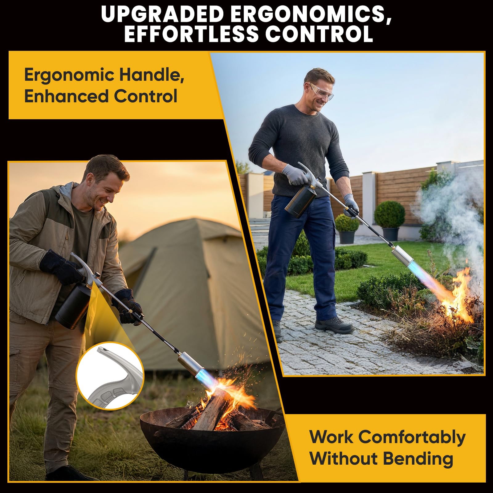 SuniqFyre secure propane tank connection for stable, leak-resistant use