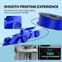 SUNLU filamento en impresora 3D en uso mejora la continuidad de impresión