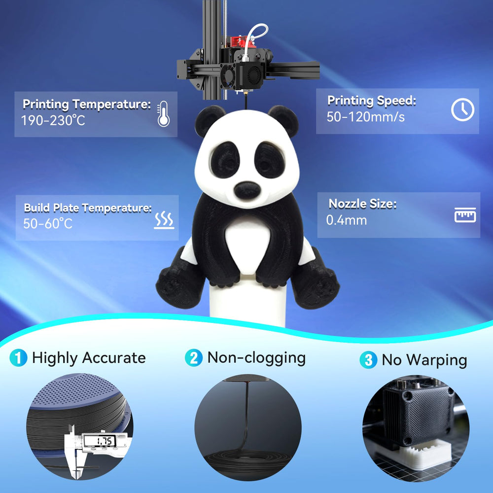 SUNLU piezas impresas con TPU mostrando elasticidad y resistencia