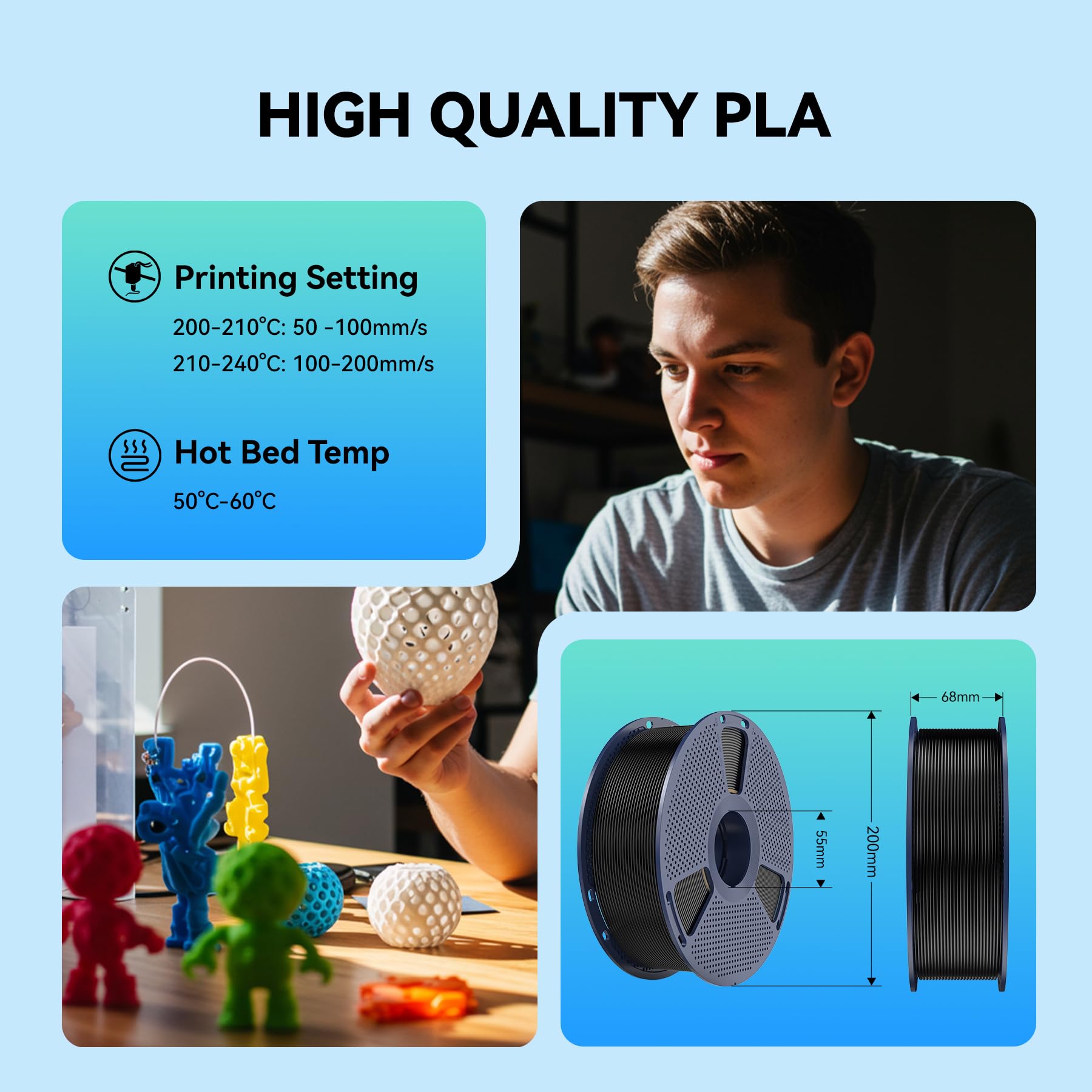 SUNLU paquete completo de productos 3D para taller y accesorios