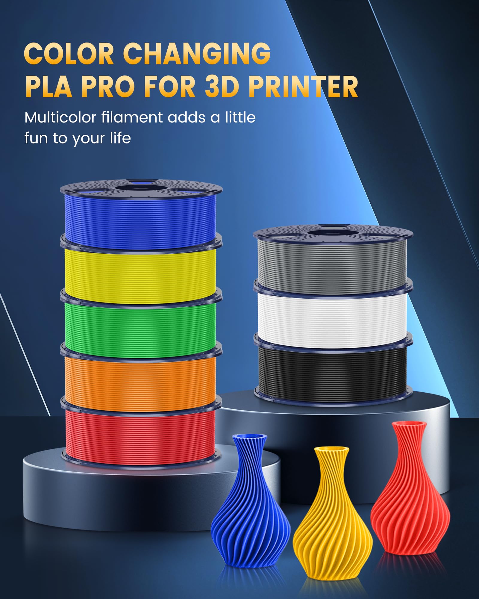 SUNLU filament loaded in printer during high-speed print highlighting reliability