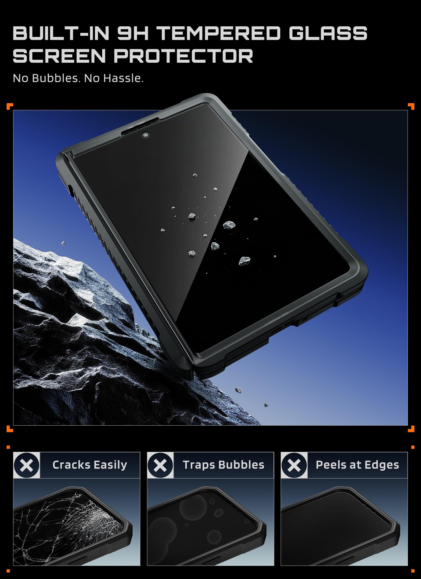SUPCASE case held in hand showing size and secure grip advantage