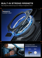 SUPCASE built-in tempered glass on front frame maintaining HD clarity