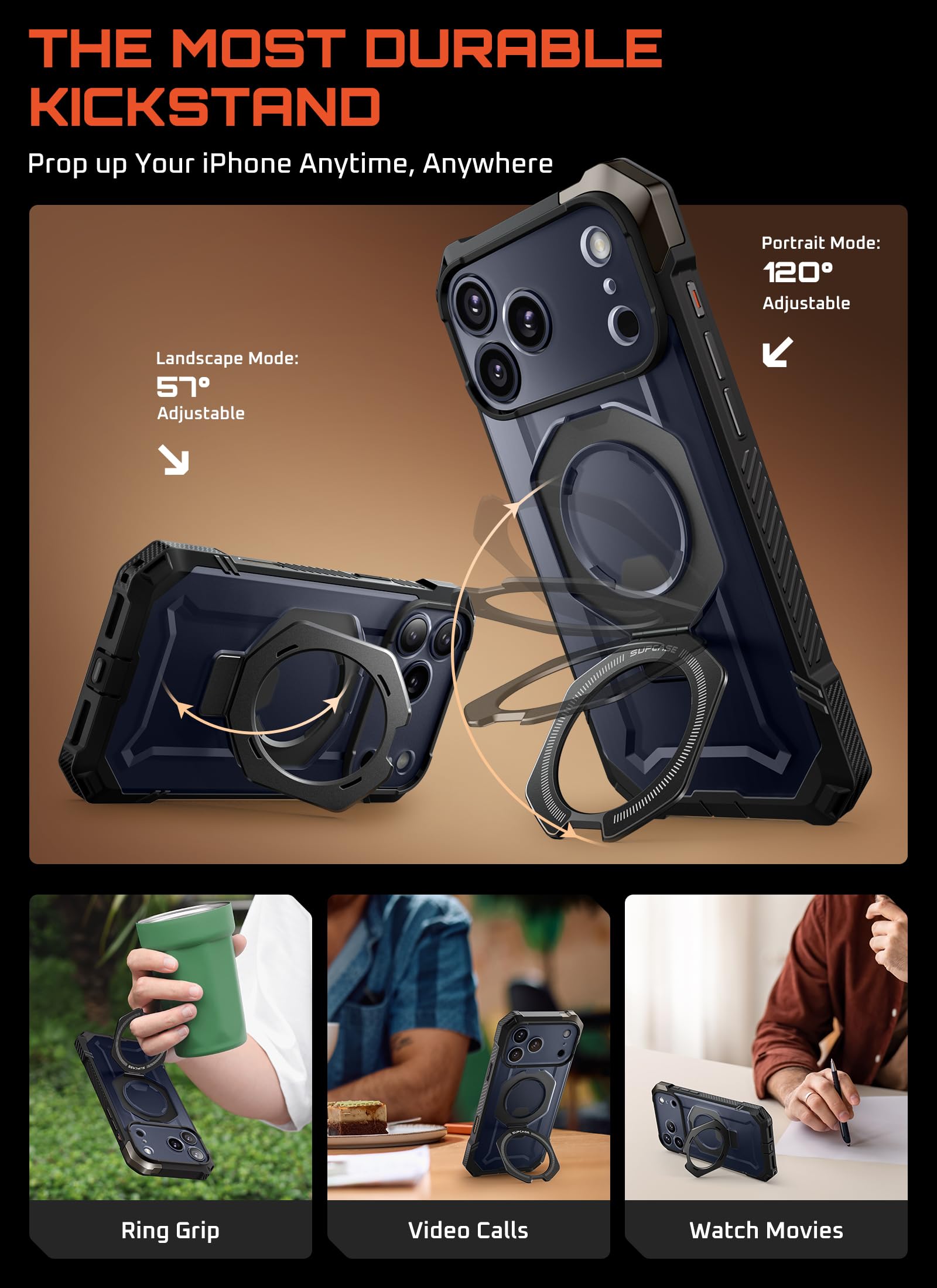 SUPCASE camera control capture button detail for responsive photo control