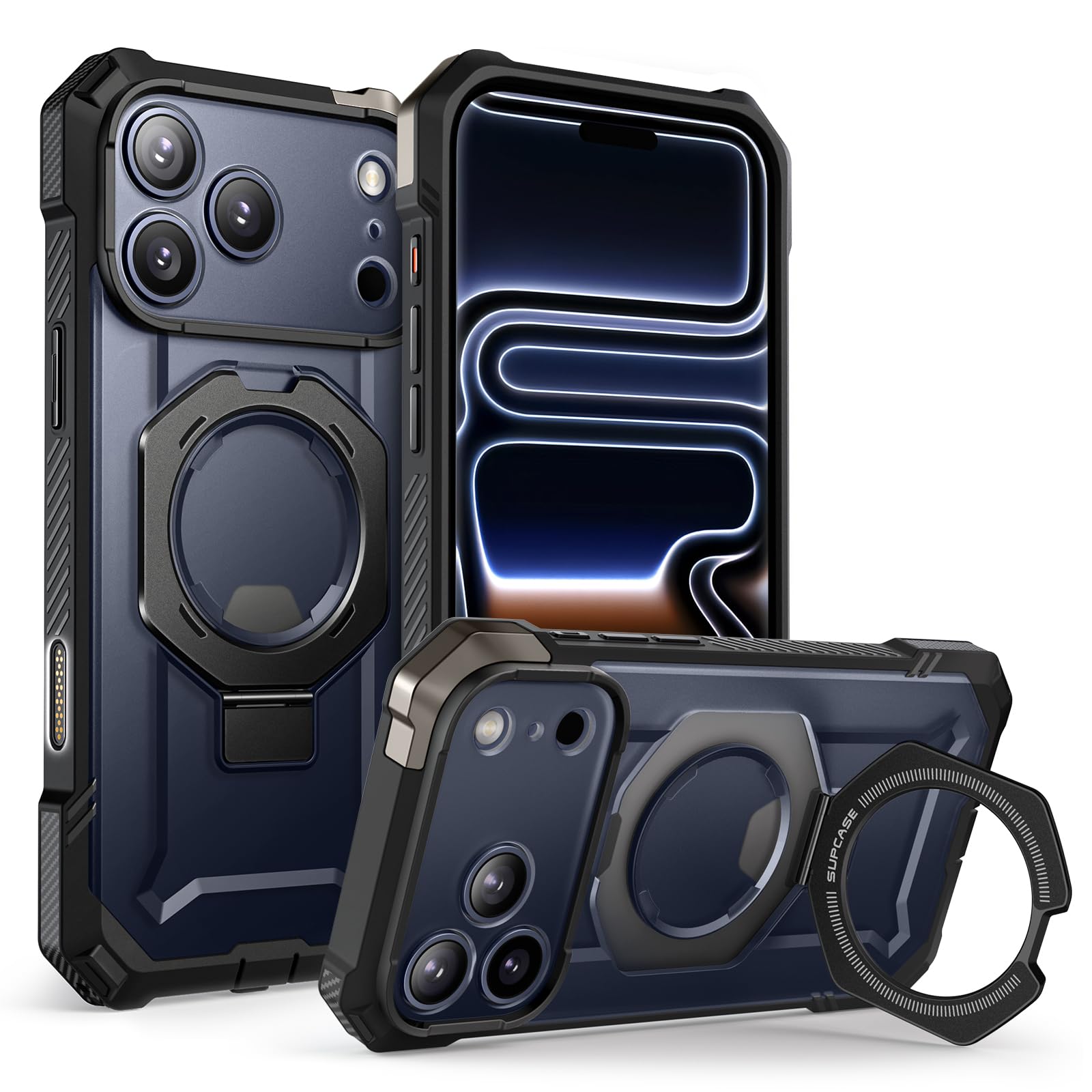 SUPCASE front view showing slim protective profile and screen bezel protection