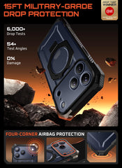 SUPCASE aluminum kickstand extended for hands-free viewing and stability