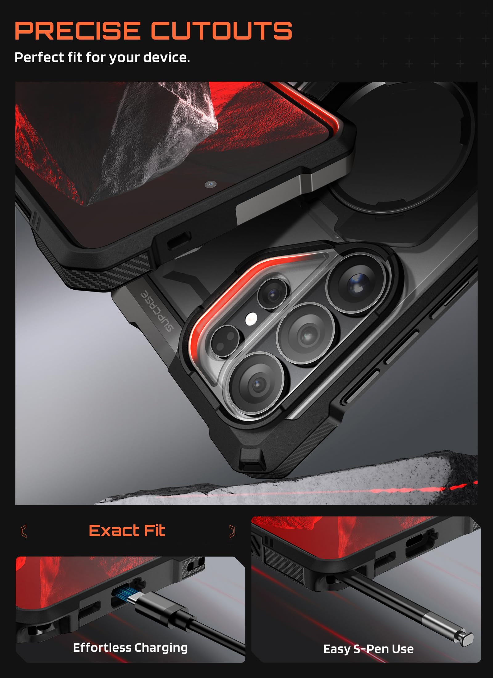 SUPCASE funda en mano demostrando comodidad y uso diario seguro