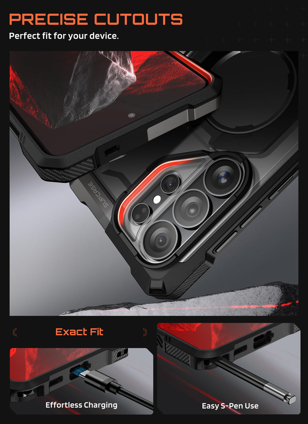 SUPCASE funda en mano demostrando comodidad y uso diario seguro