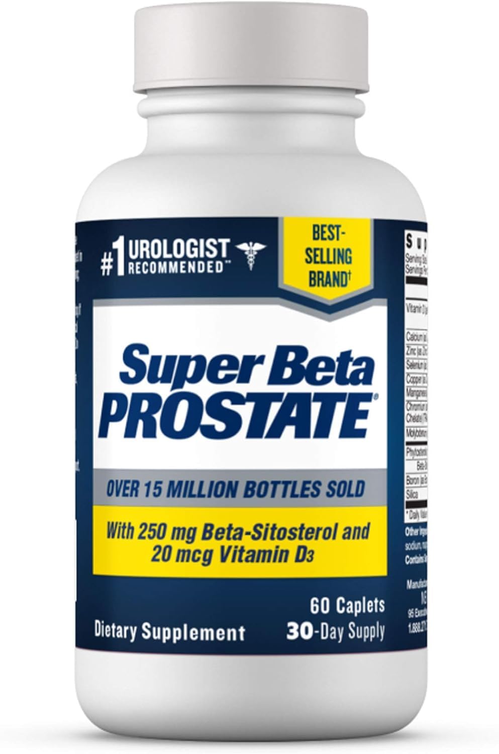 Super Beta Prostate front packaging shows bottle and label for clear identification and trust