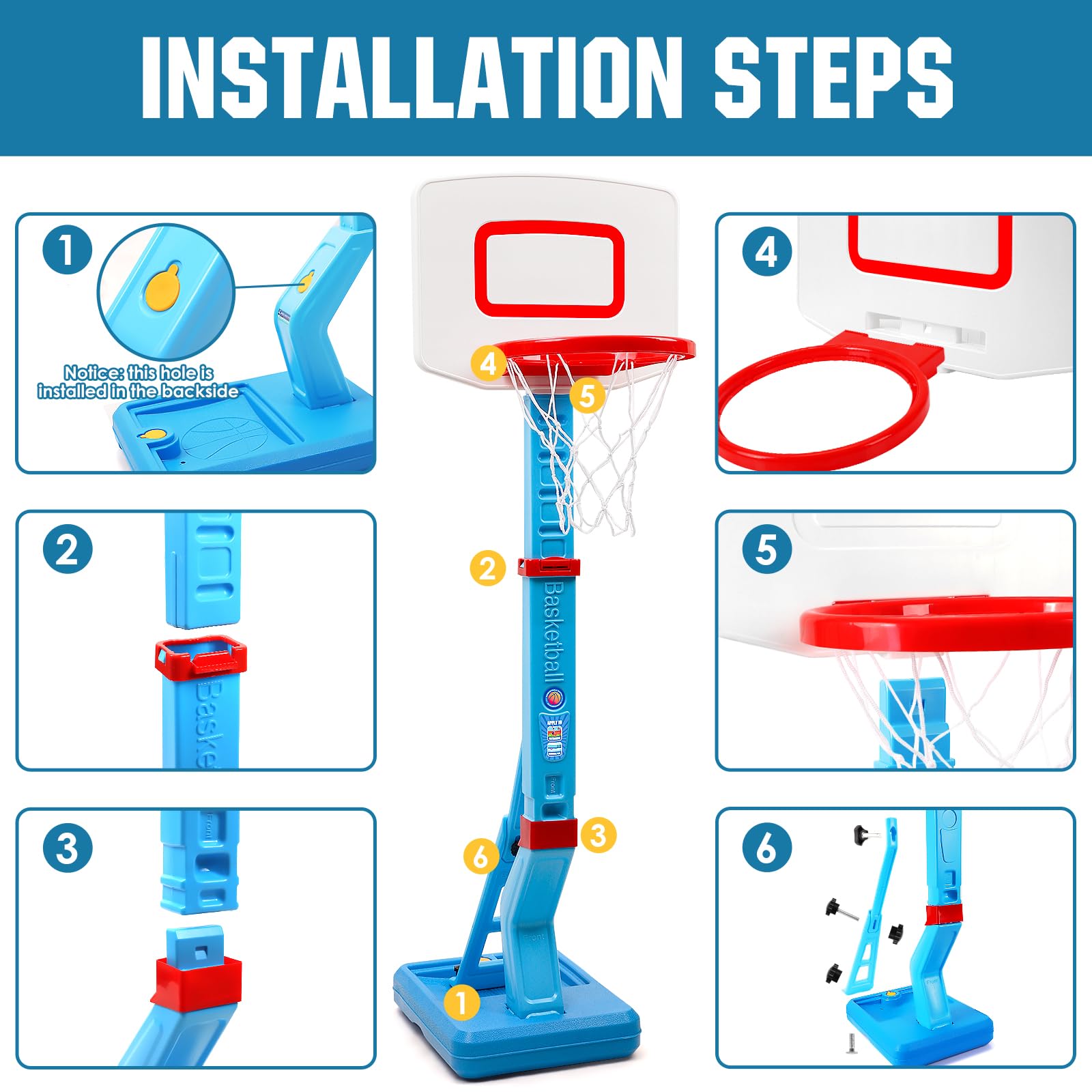 SUPER JOY caja abierta con instrucciones para un montaje rápido