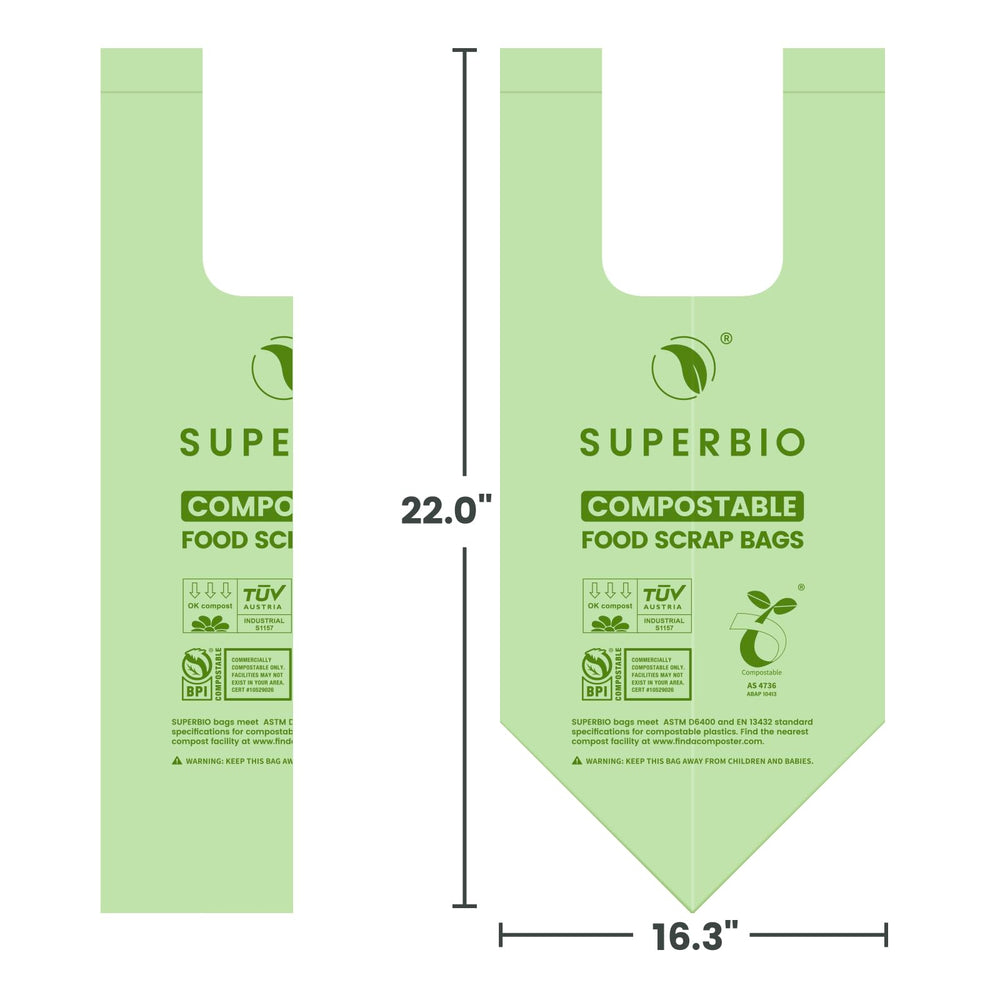 superbio size scale comparison next to a soda can, shows compact capacity