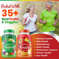 Superfood MD cápsulas en mano demostrando tamaño y facilidad de ingesta