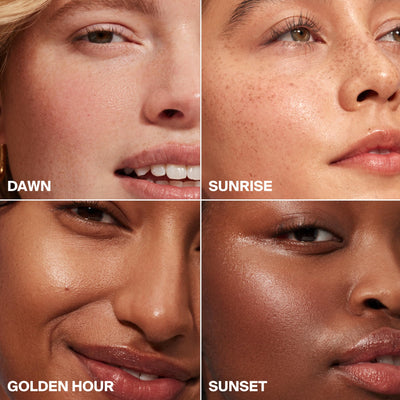 Supergoop! before and after primer application improving makeup grip