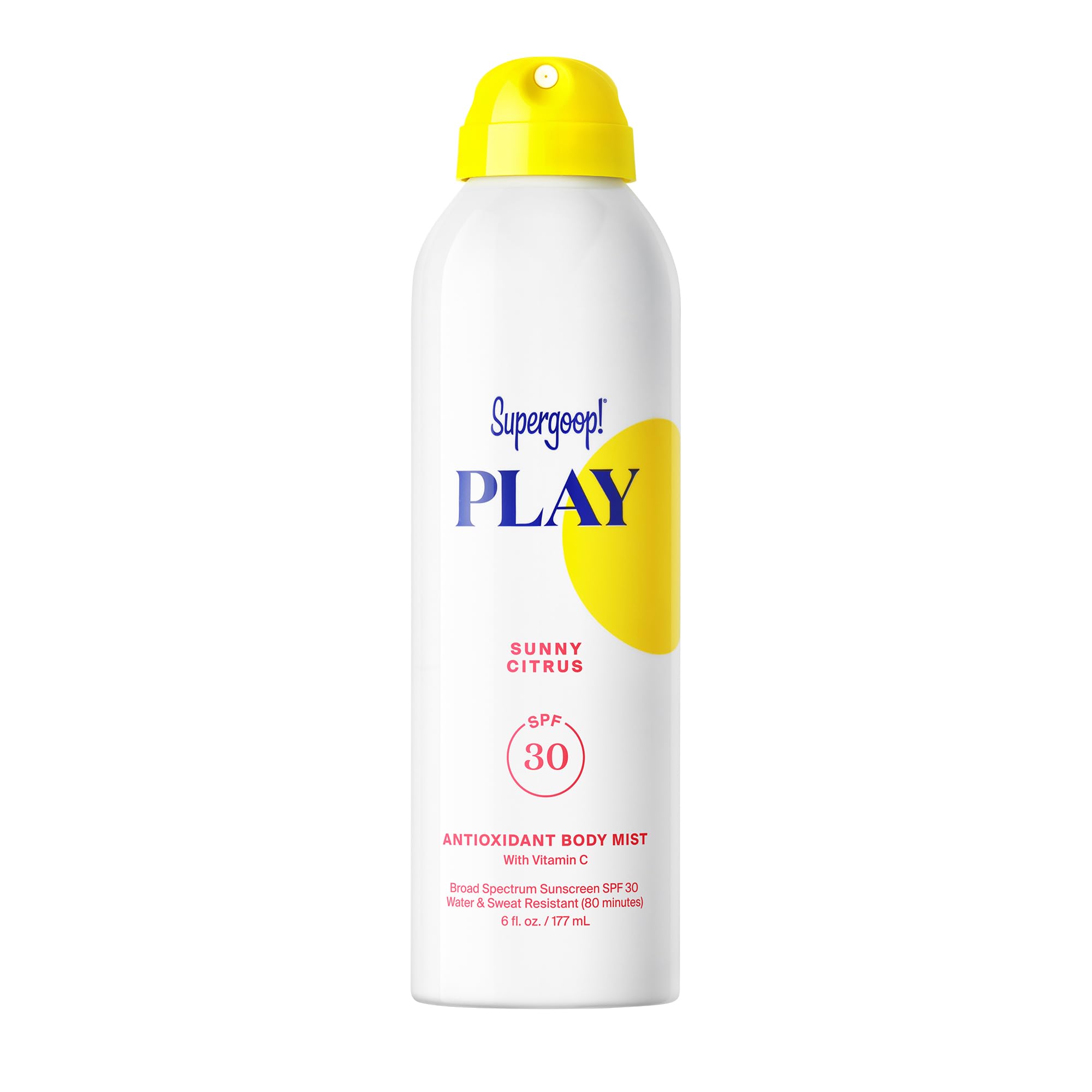 Supergoop! envase frontal mostrando SPF 30 y acabado ligero