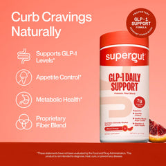 Supergut scoop close-up with powder showing quantity and quick-mix texture benefit