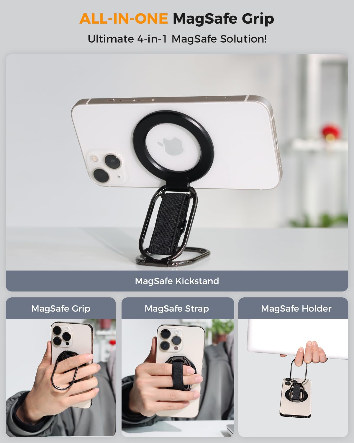 SUPERONE escala junto a un iPhone para mostrar tamaño y proporción exacta