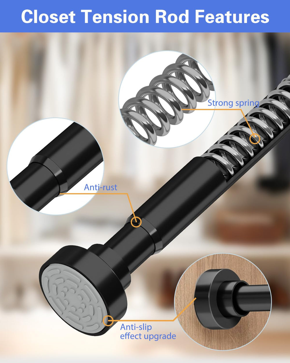 Supforce barra extendida junto a una regla para referencia de tamaño