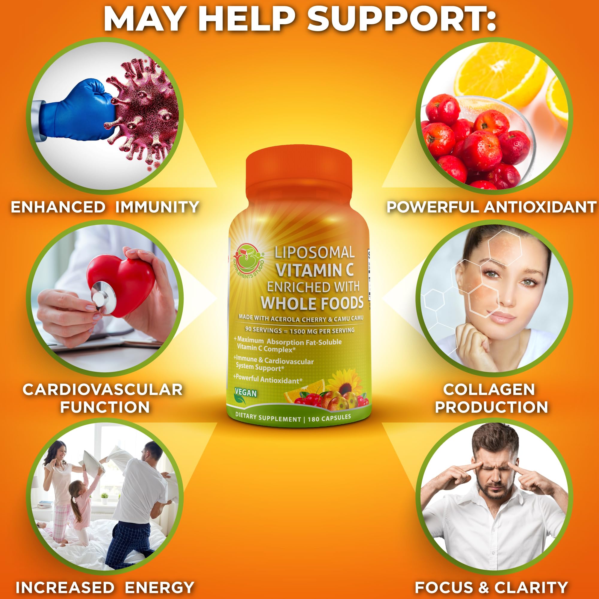 SUPPLEMENTS STUDIO frasco en cocina, estilo de vida y conveniencia diaria