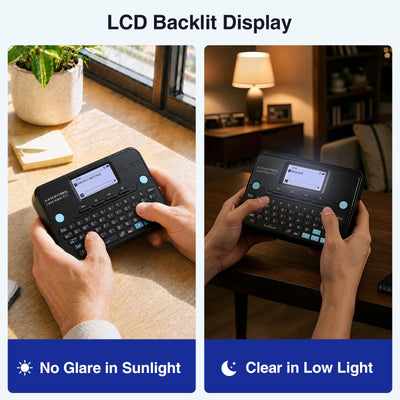 SUPVAN E12 backlit LCD display for clear low-light visibility