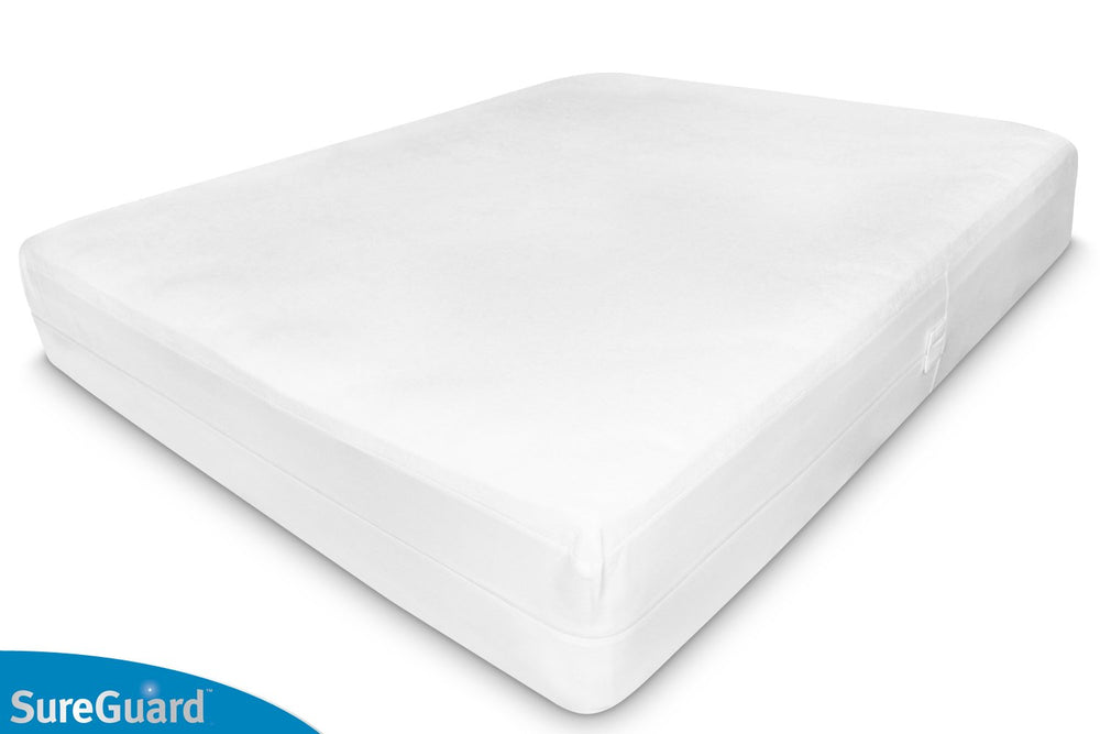SureGuard tejido terry de algodón, superficie suave y absorbente