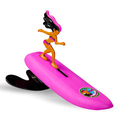 Surfer Dudes frontal del mini-surfer mostrando diseño y colores, diversión instantánea