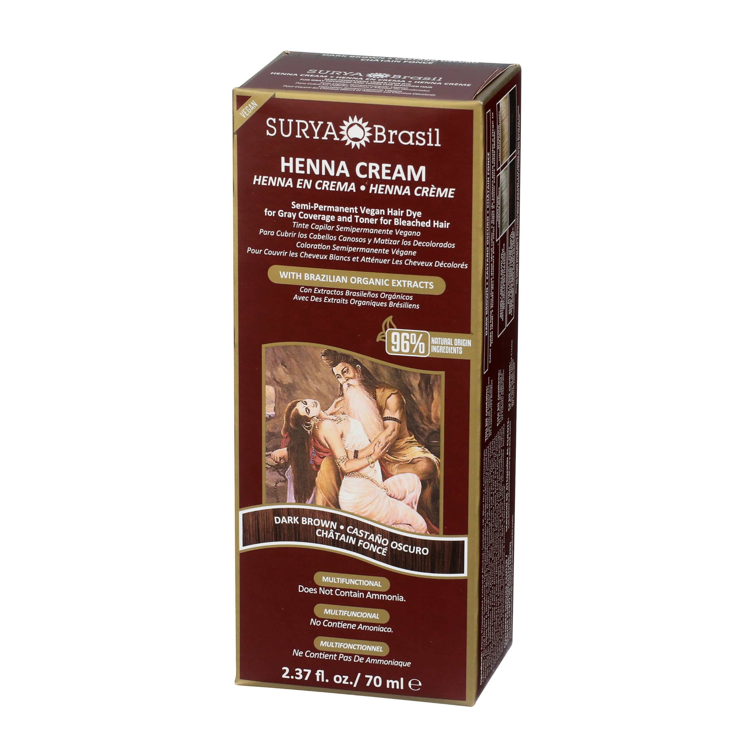 Surya Brasil detalle de etiqueta destacando ingredientes naturales