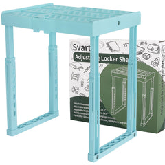 Svartur estante frontal mint blue mostrando almacenamiento ordenado y accesible