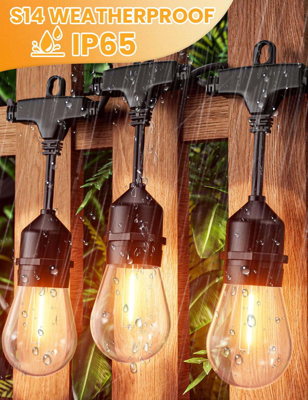 Svater bulb socket and built-in loop hanger for easy mounting and stability