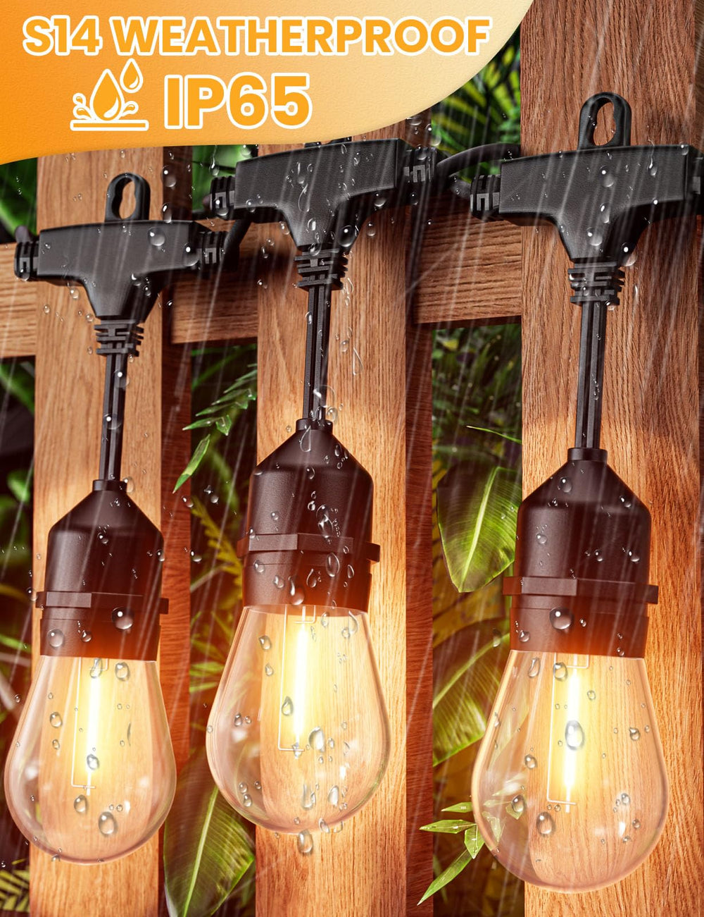 Svater bulb socket and built-in loop hanger for easy mounting and stability