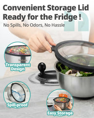 SveBake tapa de almacenamiento sellando el cuenco para refrigerar