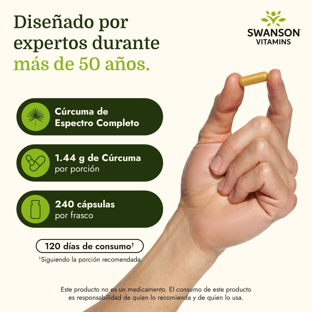 Swanson cápsulas junto a alimentos saludables sugiriendo integración diaria