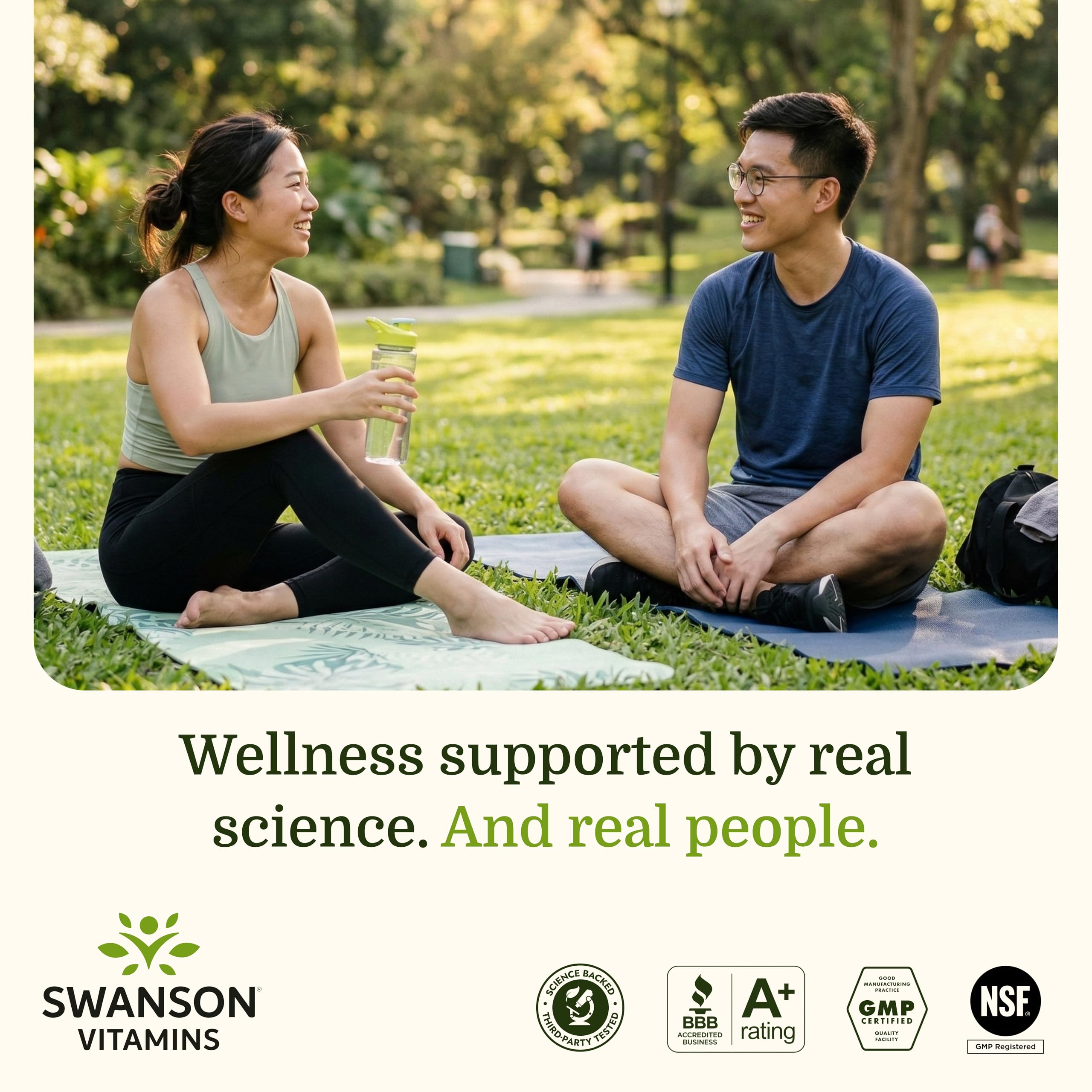 Swanson estilo de vida con suplemento y alimentos para bienestar diario