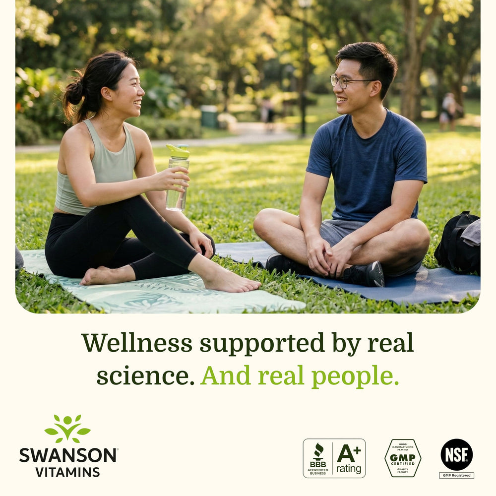 Swanson en ambiente lifestyle junto a dieta equilibrada y bienestar