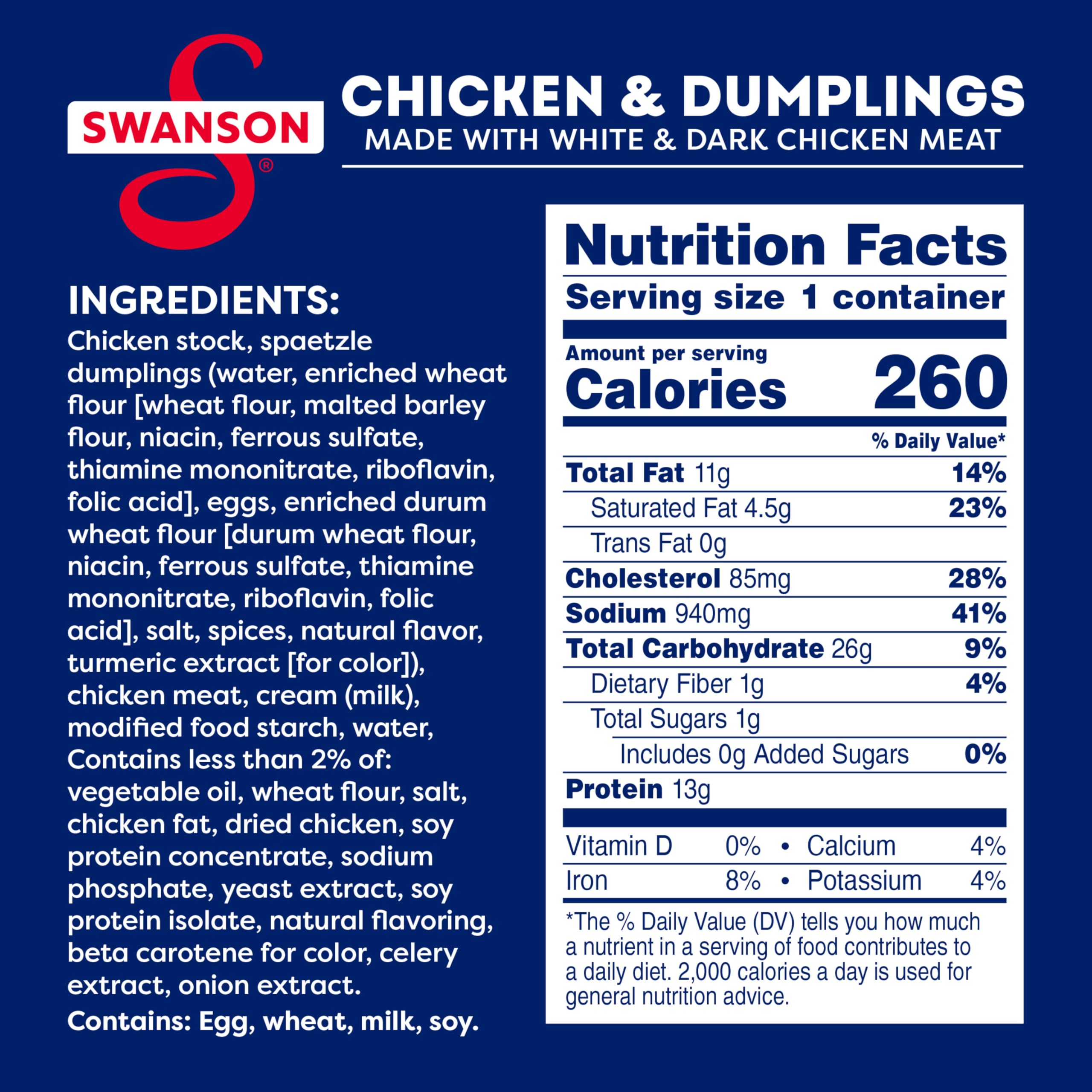 Swanson detalle de dumplings spaetzle resaltando textura cremosa