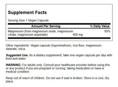 Pile of vegan capsules from Swanson Triple Magnesium Complex emphasizing easy dosing