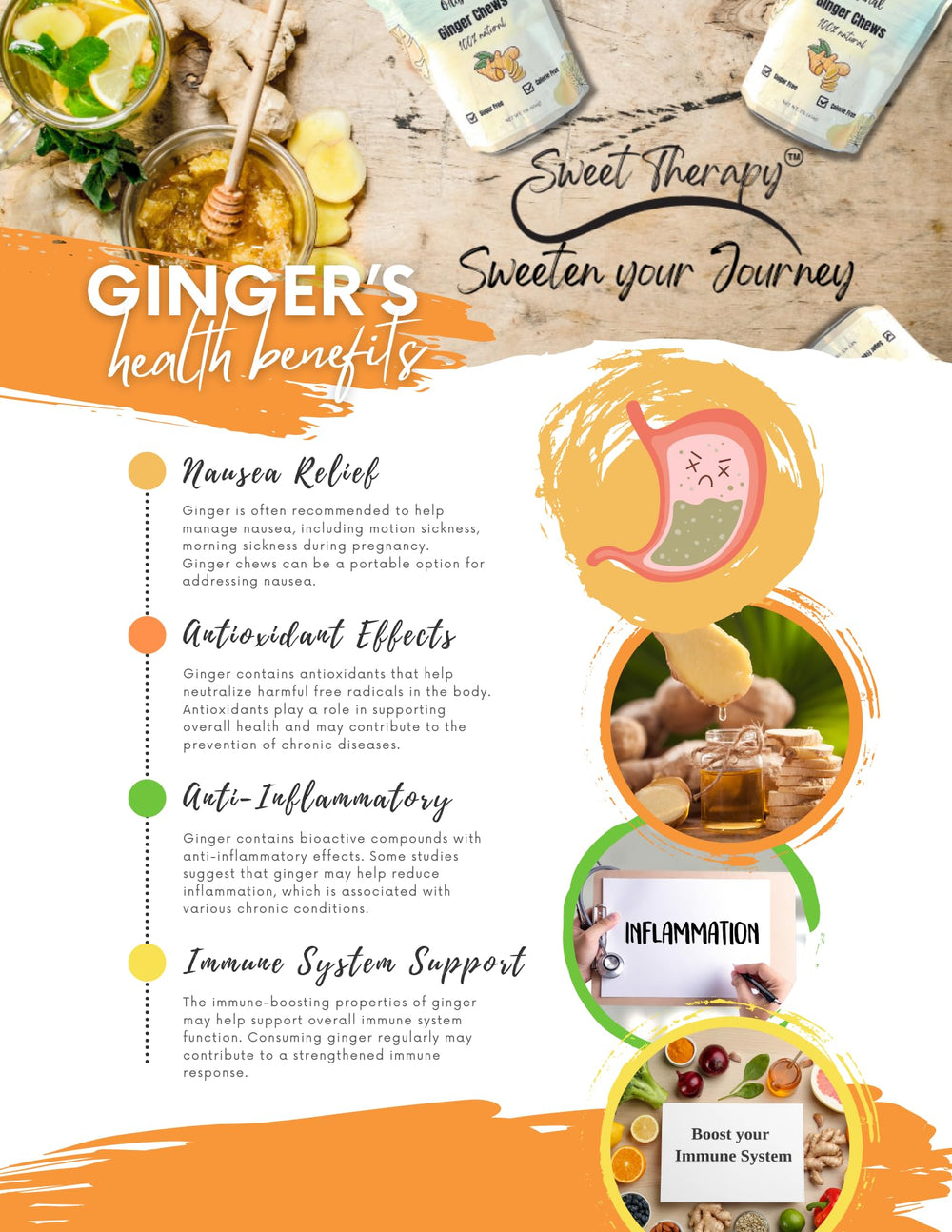 Sweet Therapy etiqueta nutricional legible con ingredientes principales
