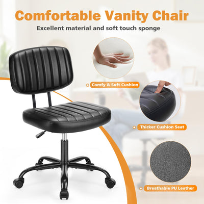 Sweetcrispy chair positioned at a vanity for small-space styling convenience