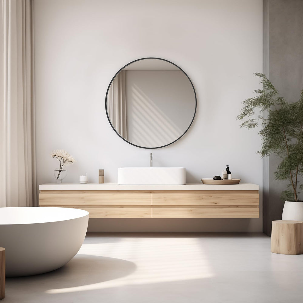 Sweetcrispy comparación de tamaño 24 pulgadas junto a lavabo para escala