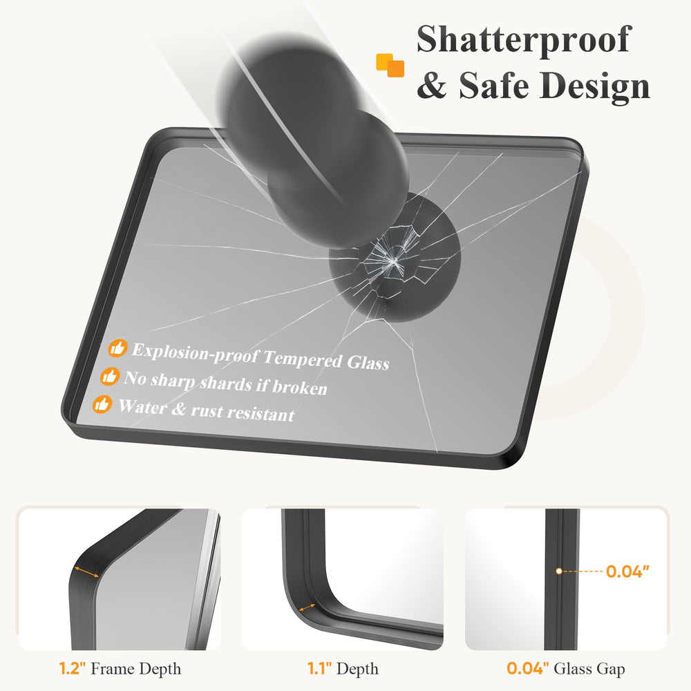 Sweetcrispy frame edge detail showing durable black finish and corrosion resistance