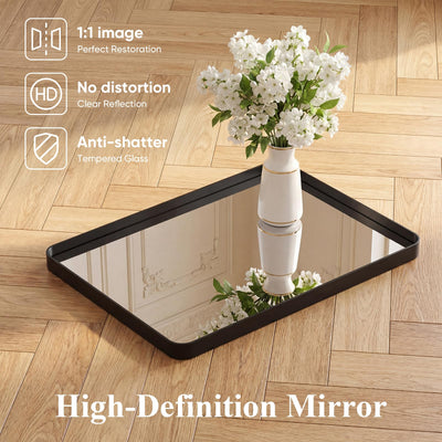 Sweetcrispy mirror mounted over sink demonstrating practical placement and utility
