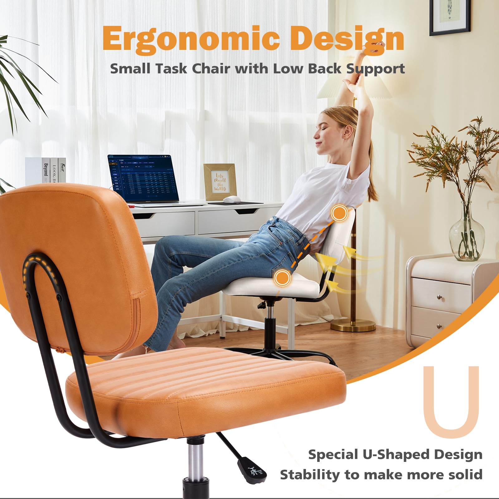 Sweetcrispy perfil con soporte lumbar en U, mejor alineación lumbar
