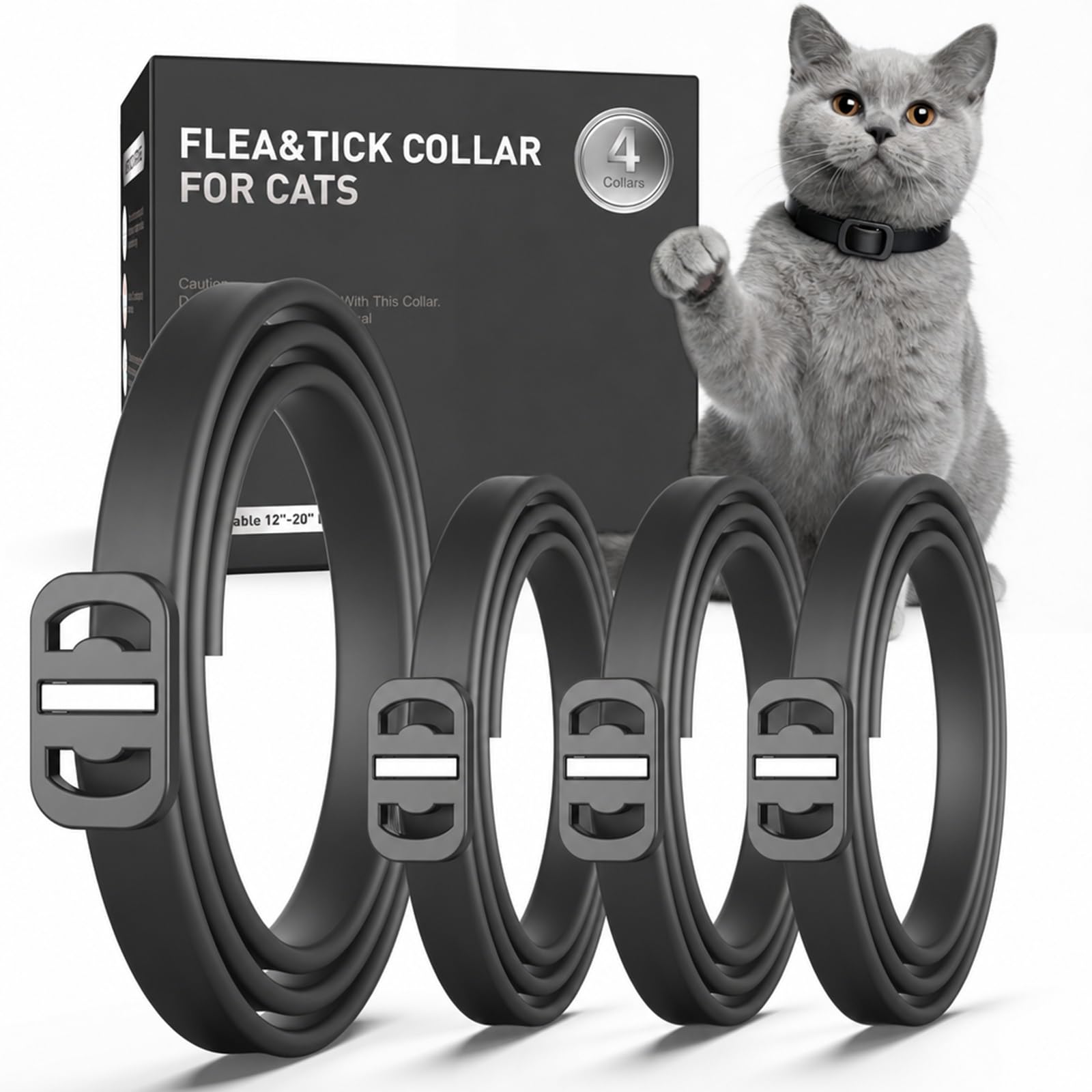 SweetEcho collar frontal del paquete mostrando color negro y diseño cómodo