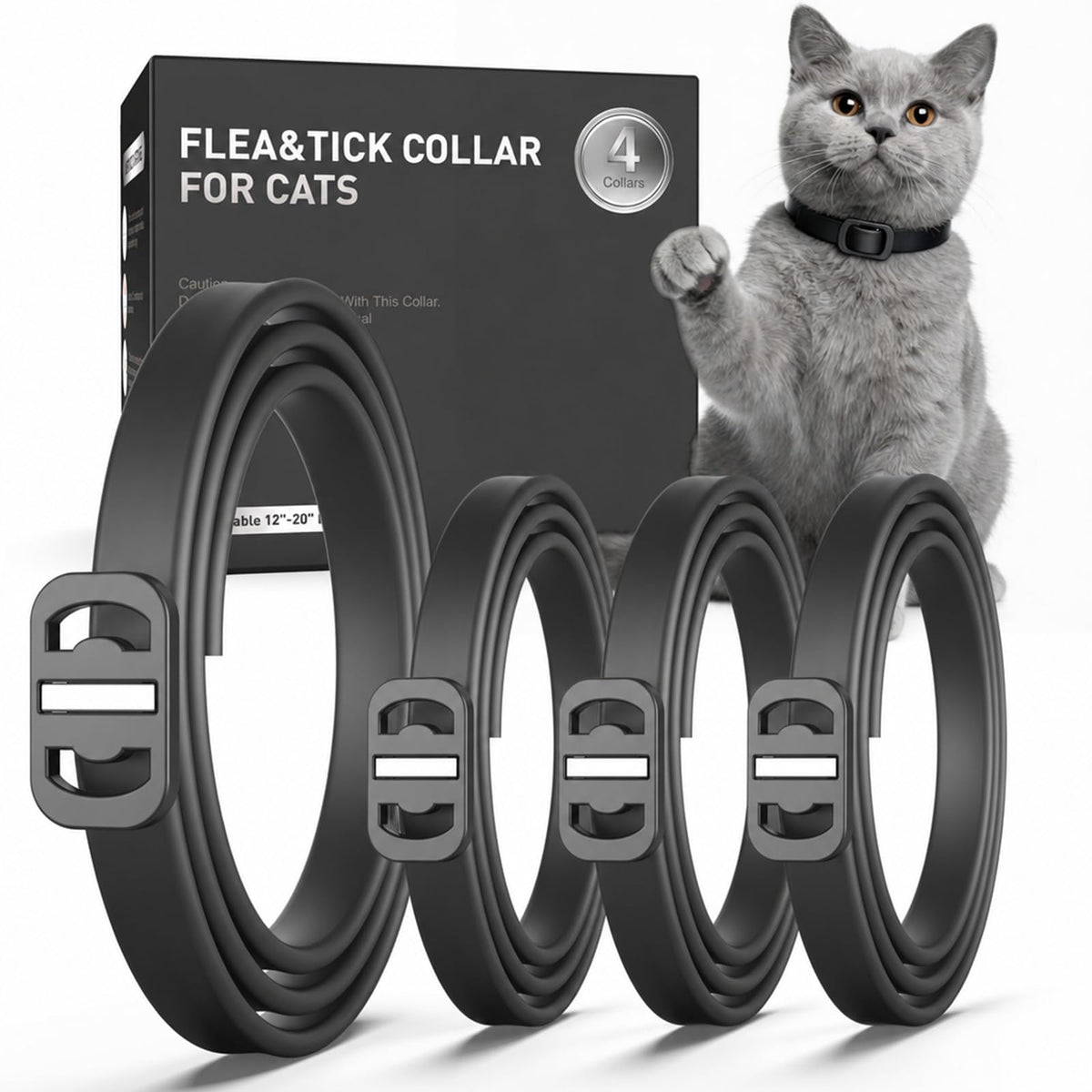 SweetEcho collar frontal del paquete mostrando color negro y diseño cómodo
