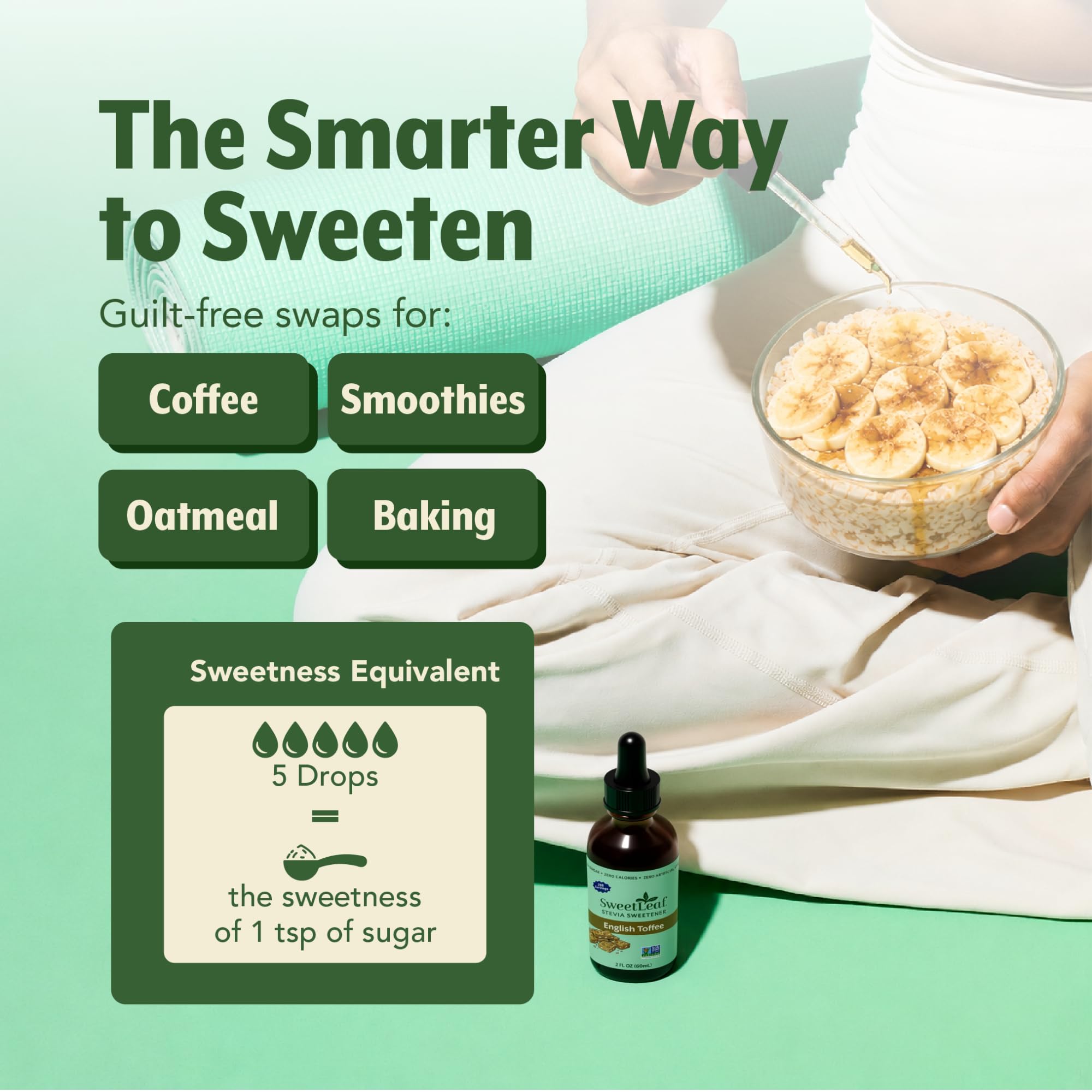 SweetLeaf pack de 2 frascos English Toffee listo para usar