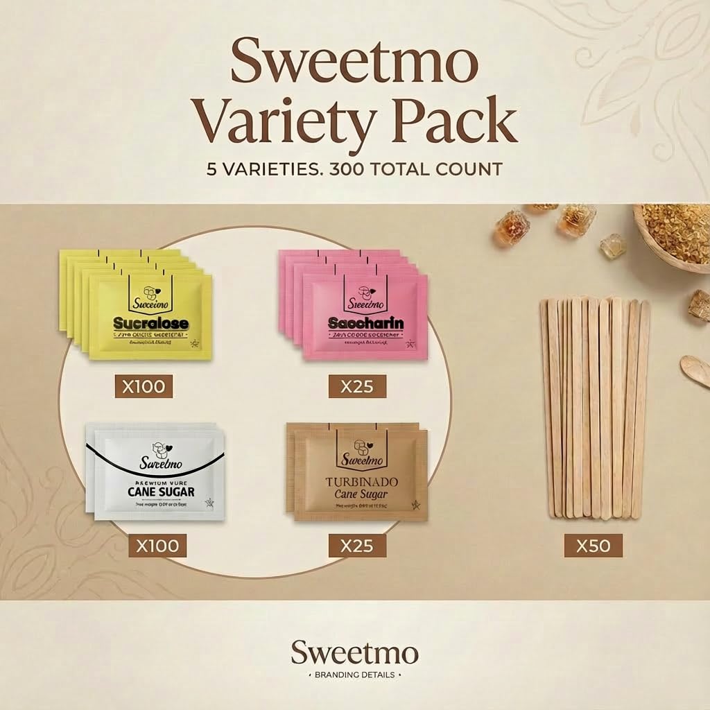 Sweetmo azúcar turbinado en primer plano, textura natural y sabor auténtico