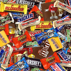 SWEETSIDE CANDY CO. comparación de 5 lb para visualizar tamaño y cantidad