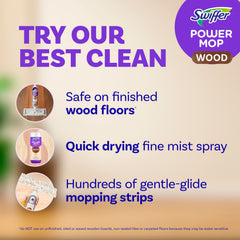 Swiffer mostrando mopas con franjas absorbentes que retienen suciedad