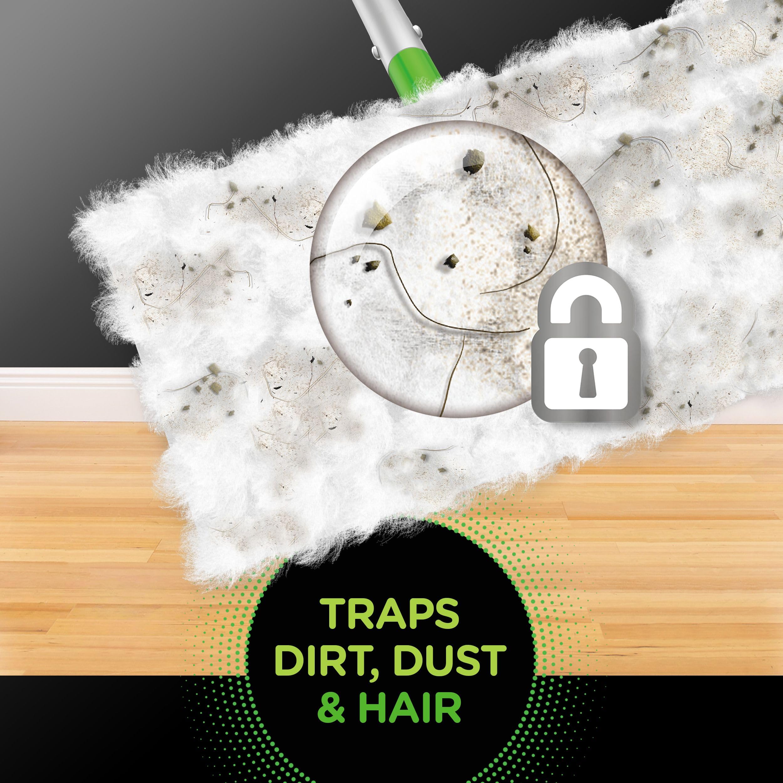Swiffer comparación de grosor del paño frente a paño estándar, mayor durabilidad