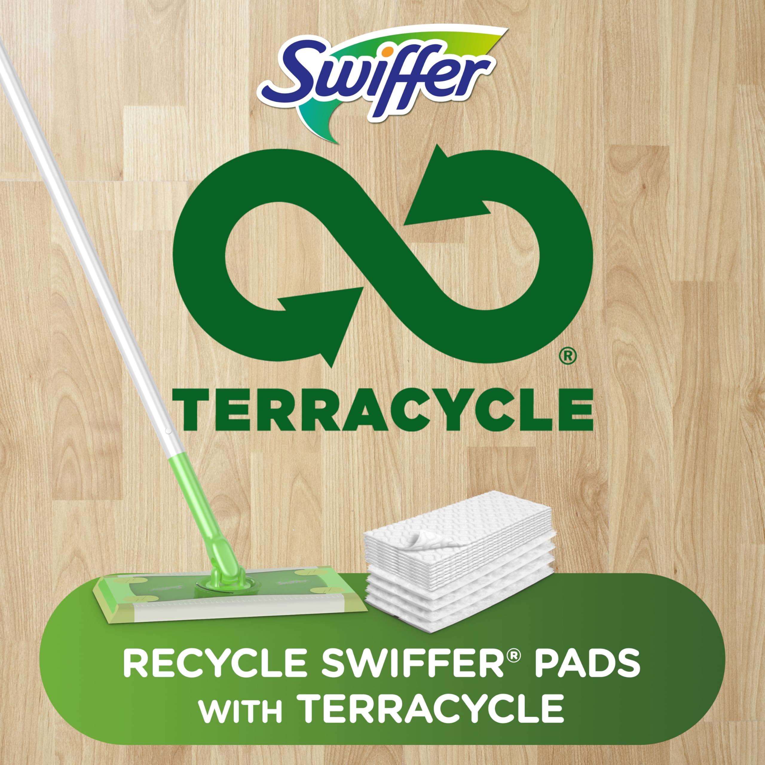 Swiffer paño atrapando pelo de mascota en su superficie, elimina residuos
